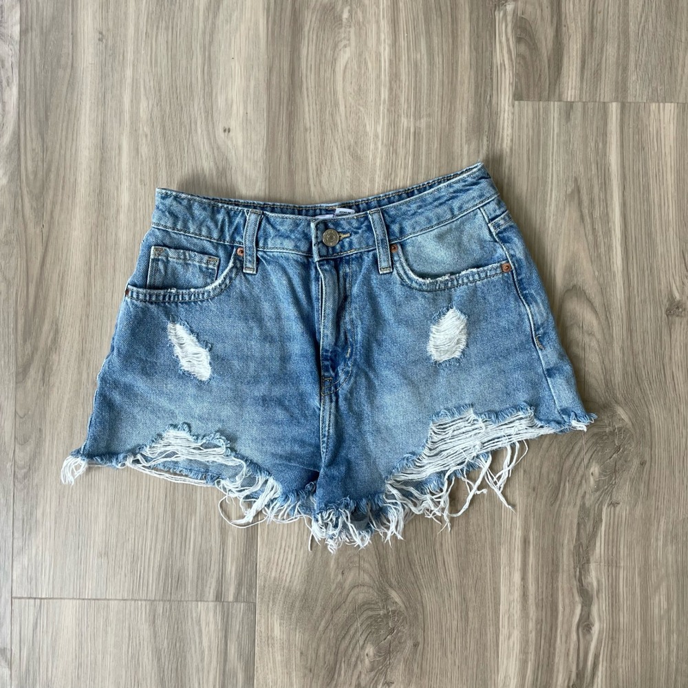 Forever 21 Premium Distressed Denim Shorts